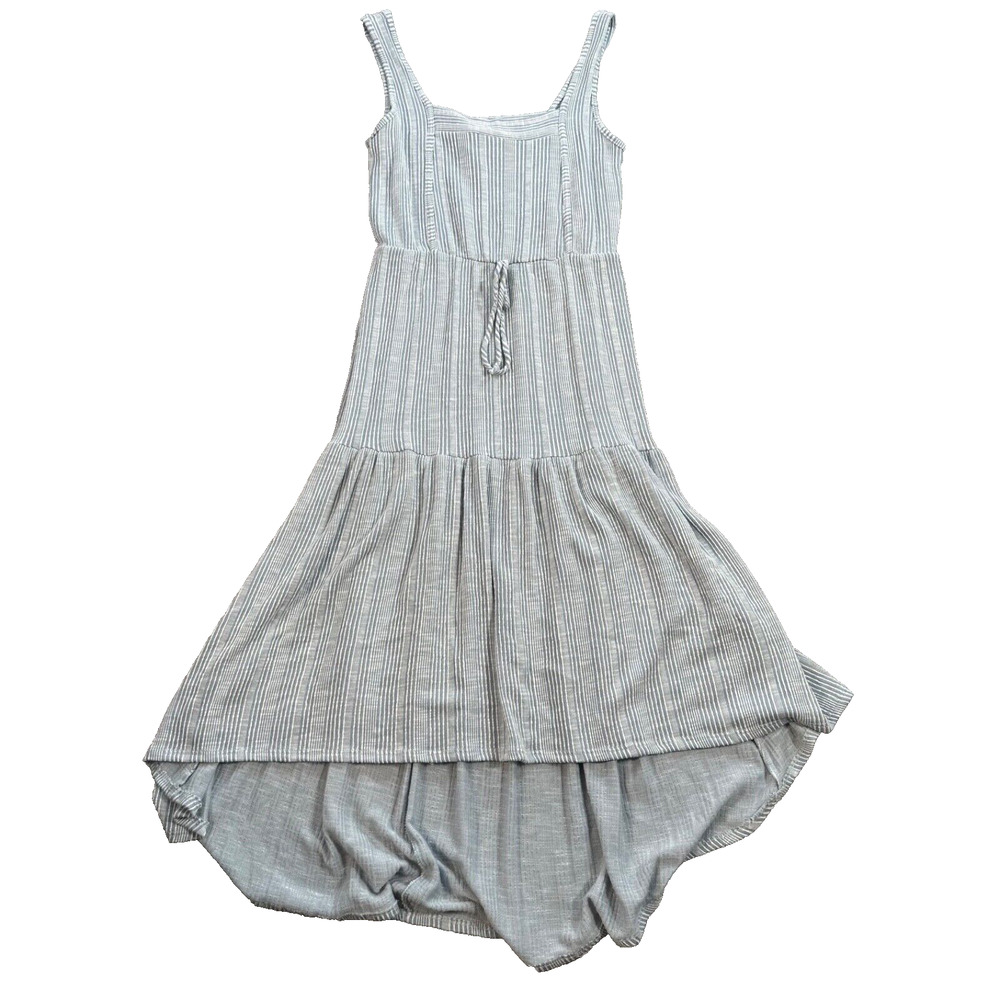 Light Blue Striped Tank Maxi Dress - Sleeveless Summer Dress